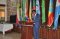 مدير الايساف العميد فايسا يلقي كلمته الافتتاحية اثناء حفل افتتاح الدورة في كلية الشرطة الإثيوبية في 12 أبريل 2021