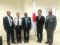 The EASF Director with Deputy Head of Mission of Japan to the African Union Mr. Tetsuya Unno (2nd from right), Jaoanese Defence Attache to Addis Ababa Col. Hidemasa Murata (2nd from left) EASF Force Commander (right) and EASF Logistics Base's Officer (left) during the courtesy call on the Head of Mission.