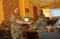 The Force Commander receives a gift from the Head of Delegation