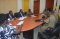 The Director holding a meeting with the Inspector General of Police, J.M. Okoth Ocholla and other Senior Police Officers at the Police Headquarters 