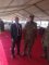 Le Directeur de l'EASF, Dr. Abdillahi Omar Bouh, en compagnie du général David Muhoozi, Chef des Forces de Défense ougandaises, lors des célébrations du 6 février 2019.