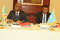 Fonctionnaires de la République du Burundi et de la Somalie participant à la réunion.