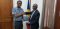Dr. Bouh with the Republic of Seychelles Secretary of State for the Department of Foreign Affairs, Ambassador Barry Faure