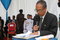 The EASF Information Manager Mr. Jules Hoareau moderates the closing ceremony proceedings.