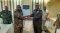 The Deputy Joint Chief of Staff of the Sudanese Armed Forces Lt. Gen. Abdallah presents a gift to  Military Assistant Lt. Col. Edward Onyango.