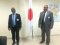 Le Directeur avec le Commandant de la Force au sein de l'EASF à la Mission du Japon auprès de l'Union Africaine après s'être entretenu avec succès avec des Responsables Japonais.