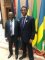 Dr Bouh en compagnie de Son Excellence M. Barry Faure, Ministre des Affaires Etrangères de la République des Seychelles