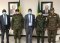 EASF Director Brig. Gen. Getachew Shiferaw Fayisa (middle) with EASF officials and a Military Officer (right) during his call on Ethiopian Chief of Defence Staff General Adem Mohammed in Addis Ababa, Ethiopia.