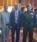 De gauche à droite : Le Chef de la Composante Civile M. Dawit Assefa, le Point Focal de l'EASF pour le Soudan Dr. Faisal Elmagoub et l'Invité d'Honneur, le Général Major Ezeldin Taha. 