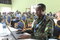 Lt Col J.B. Muhizi goes through some notes during the Induction Training on 22nd March 2022.   