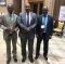 (de gauche à droite) Dr Ismael Wais, Envoyé spécial de l'IGAD au Soudan du Sud, Son Excellence Abdoulkader Ahmed Kayreh,  Ministre d'État du Gouvernement Fédéral de Somalie, et Dr Abdillahi Omar Bouh, Directeur de l'EASF. 