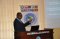 The EASF-AU Liaison Officer Col. John Njoroge delivers a presentation during the meeting on 31st August 2020.  