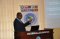 Le Colonel John Njoroge, le Chargé de Liaisons EASF-UA, fait une présentation lors de la réunion du 31 Août 2020.  