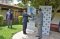 The outgoing Director, Dr. Abdillahi Omar Bouh hands over the EASF flag to the incoming Director Brig. Gen. Getachew Shiferaw Feyisa (right) on 12th May 2020.  