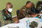 The EASF Force Commander Brig Gen Vincent Gatama (left) together with other officers from the region during the Induction Training. 