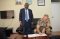 Commander Werner Klaffus signs the Visitors' book in the Director's office  