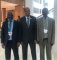 Le Directeur de l'EASF, Dr Bouh avec Son Excellence M. Mahamoud Ali Youssouf, Ministre des Affaires Etrangères et de la Coopération Internationale de la République de Djibouti (centre) et Dr Ismail Wais, Envoyé spécial de l'IGAD au Soudan du Sud